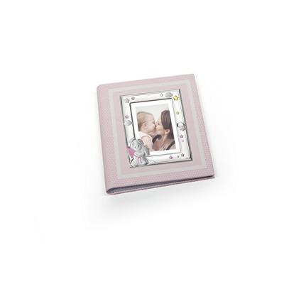 ALBUM 25X30 ANGIOLETTO ROSA CON P.FOTO 13X18