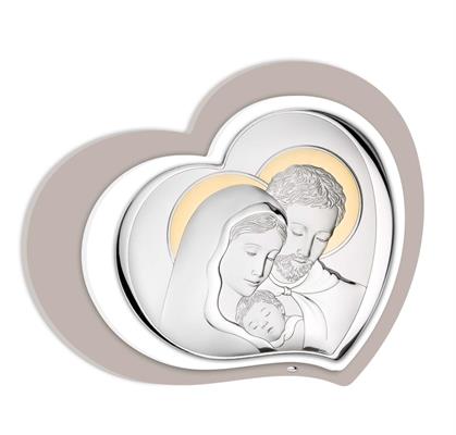 QUADRO 46x37 SACRA FAMIGLIA ORO RETRO LEGNO