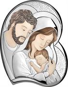 SACRA FAMIGLIA CUORE MIS.16,5X20,5 DECORATA