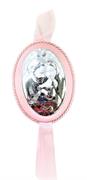 CAPOCULLA OVALE 9X13 SACRA FAMIGLIA ROSA