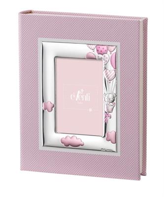ALBUM 20X25 ROSA C/CORNICE ORSO MONGOLFIERA