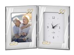 SVEGLIA+CORNICE LINEE ANNIV 13X18