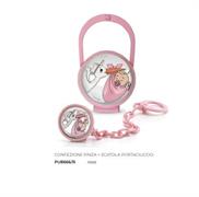 CONFENZIONE PINZA+SCAT CIUCCIO CICOGNA ROSA
