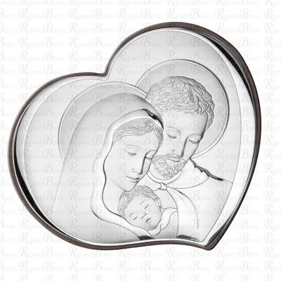 PANNELLO SACRO SACRA FAMIGLIA RETRO LEGNO 32x28