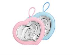 CAPOCULLA CUORE 9X10 C/CARILLON S/FAMIGLIA ROSA