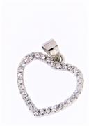 CIONDOLO CUORE TRAF. IN ARGENTO 925