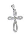 CIONDOLO CROCE ARGENTO 925%