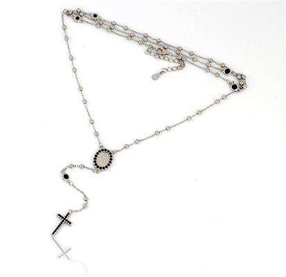 COLLANA ROSARIO IN ARGENTO 925