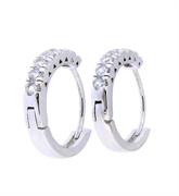 ORECCHINI CERCHIO ZIRC Ø12mm ARG 925