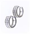 ORECCHINI CERCHIO ZIRC Ø10mm ARG 925