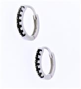 ORECCHIN CERCHIO ZIRC Ø10mm ARG 925