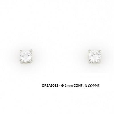 ORECCHINO PUNTO LUCE ARG.2MM 3 COPPIE