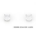 ORECCHINO PUNTO LUCE ARG.5MM 3 COPPIE
