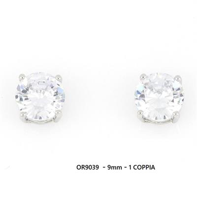 ORECCHINO PUNTO LUCE ARG 9MM