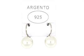 ORECCHINI PERLA MM10 ARGENTO 925%