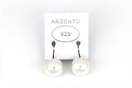 ORECCHINI PERLA MM12 ARG. 925%