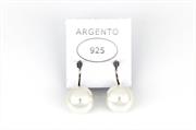 ORECCHINI PERLA MM12 ARG. 925%