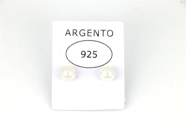 ORECCHINI PERLA 2COPPIE 6MM ARGENTO 925%