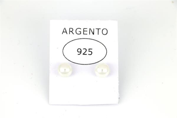 ORECCHINI PERLA 2 COPPIE 6MM ARGENTO 925%