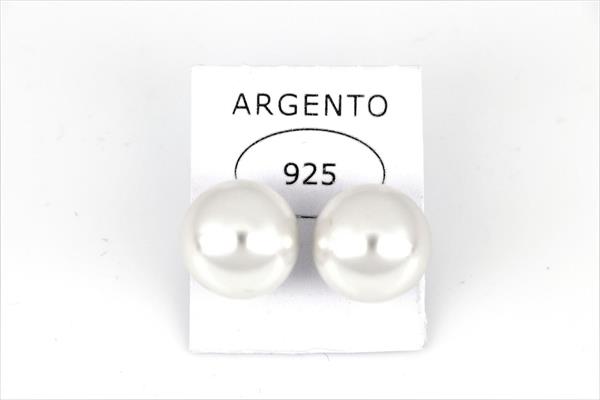 ORECCHINI PERLA 14MM ARGENTO 925%