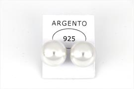 ORECCHINI PERLA 14MM ARGENTO 925%