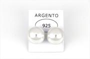 ORECCHINI PERLA 14MM ARGENTO 925%