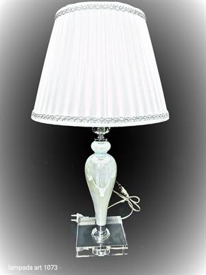 LAMPADA H 55 VETRO SOFFIATO BIANCA
