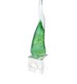CORNI MEDIO VERDE LISCIO CM 15 CON BASE CRISTALLI