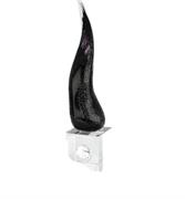 CORNO GRANDE NERO LISCIO CM 20 CON BASE CRISTALLO