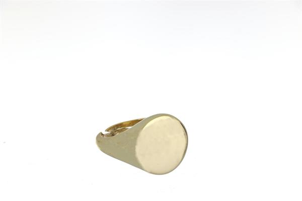 ANELLO DORATO TONDO ARG.925%