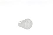 ANELLO DONNA MIGNOLO OPEN TONDO PALLINATO BIANCO ARGENT 925