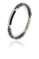 BRACCIALE CERAMICA NERA E ACCIAIO