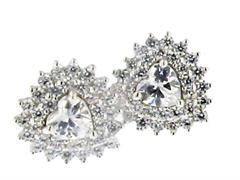 ORECCHINI KATE CUORE 5X5mm BIANCHI ARG 925