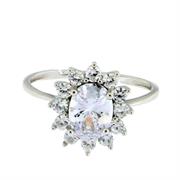 ANELLO KATE OVALE 8x6mm OPEN ARG 925%