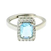 ANELLO KATE QUADRATO 6X8 OPEN ARG 925%