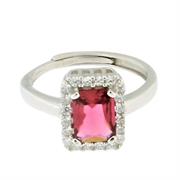 ANELLO KATE QUADRATO 6X8 OPEN ARG 925%