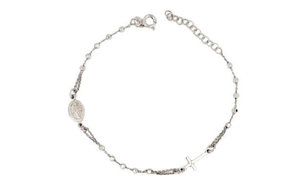 BRACCIALE ROSARIO DIAM 2.5 SFACCET ARG.925%
