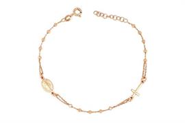 BRACCIALE ROSARIO DIAM 2.5 SFACCET RAMATO ARG.925%