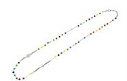 COLLANA ROSARIO C/PIETRE MULTICOLR AR.RH