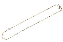 COLLANA ROSARIO GIROCOLLO SFACC TRICOLOR ARG 925