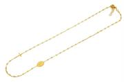 COLLANA ROSARIO DIAM 2.5 LISCIA ARG.DORAT