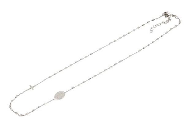 COLLANA ROSARIO DIAM 2.5 LISCIA ARG.925%
