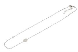 COLLANA ROSARIO GIROCOLLO mm2.5 LISCIA ARG 925