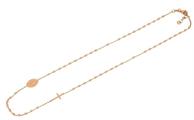 COLLANA ROSARIO DIAM 2.5 LISCIA ARG.RAMATO
