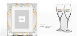 CONFEZIONE COPPIA FLUTE 50ESIMO ANN+CORN 15X20