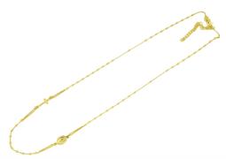 COLLANA ROSARIO GIROCOLLO DORATA mm2 cm53