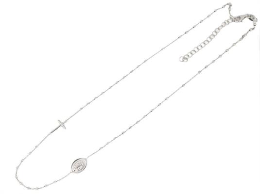 COLLANA ROSARIO GIROCOLLO RODIATA 2MM CM45