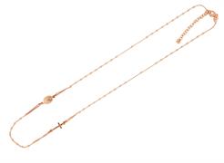 COLLANA ROSARIO GIROCOLLO RAMATA mm2 cm45/50