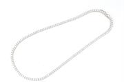 COLLANA TENNIS mm3 cm45 RODIATA PIETRE BIANCHE