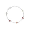 BRACCIALE BIMBO ARG BIANCO CON COCCIN E QUADRIF SMALT